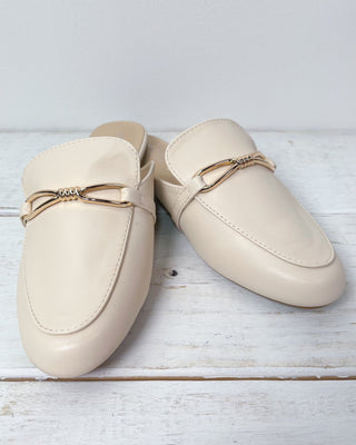 The Beth Ivory Gold Detail Mule - All About You