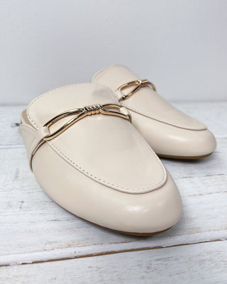 The Beth Ivory Gold Detail Mule - All About You