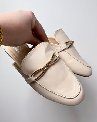 The Beth Ivory Gold Detail Mule - All About You