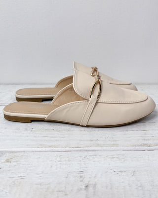 The Beth Ivory Gold Detail Mule - All About You