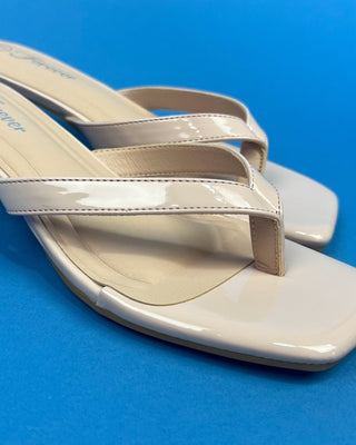 The Cali Neutral Kitten Square Toe Heel - All About You