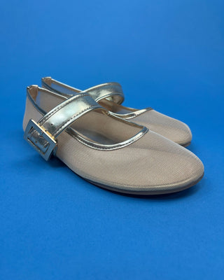 The Camden Gold Strap Ballet Flats - All About You