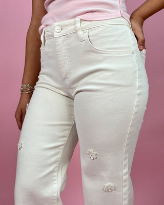 The Catalina TC Mid Rise Crop Wide Flower Pants - All About You Boutique & Gifts