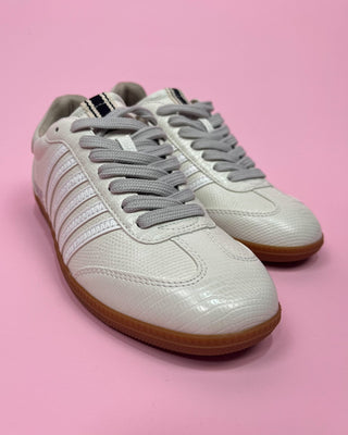 The Chantel Faux Snakeskin Sneaker - All About You