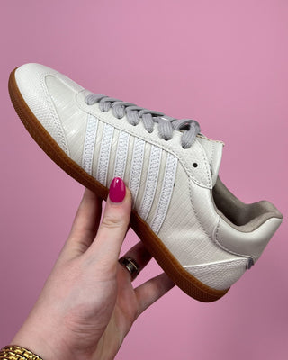 The Chantel Faux Snakeskin Sneaker - All About You