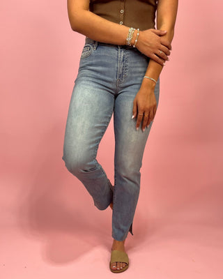 The Colleen MR Light Wash Skinny Jean - All About You Boutique & Gifts
