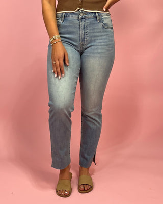 The Colleen MR Light Wash Skinny Jean - All About You Boutique & Gifts