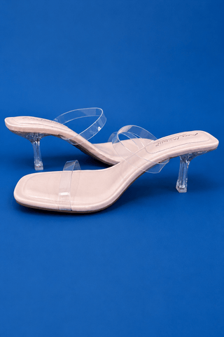 The Collins Clear Double Strap Heel - All About You