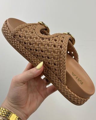 The Dakota Tan Woven Sandal - All About You Boutique & Gifts