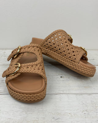 The Dakota Tan Woven Sandal - All About You Boutique & Gifts