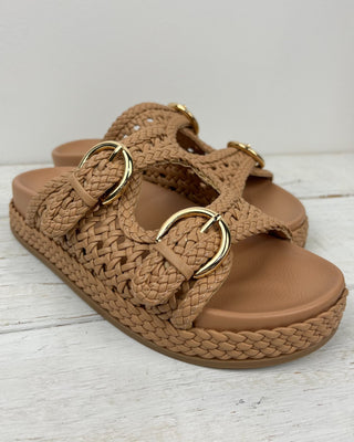 The Dakota Tan Woven Sandal - All About You Boutique & Gifts