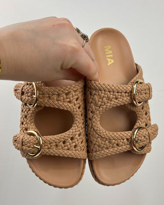 The Dakota Tan Woven Sandal - All About You Boutique & Gifts