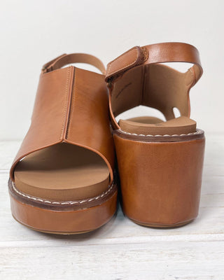 The Danielle Brown Faux Leather Wedge - All About You