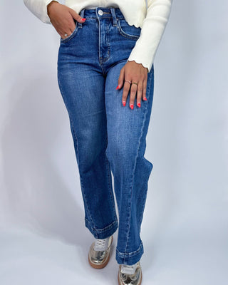 The Diana HR Ankle Wide Jeans - All About You