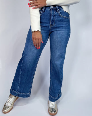 The Diana HR Ankle Wide Jeans - All About You