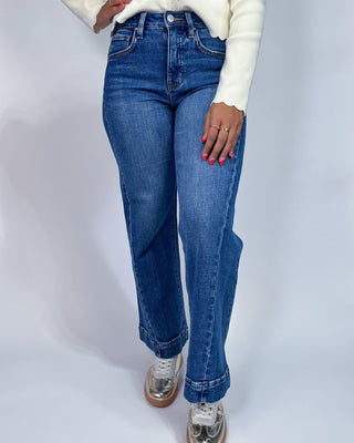 The Diana HR Ankle Wide Jeans - All About You