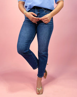 The Eloise TC HR Crop Straight Jeans - All About You Boutique & Gifts