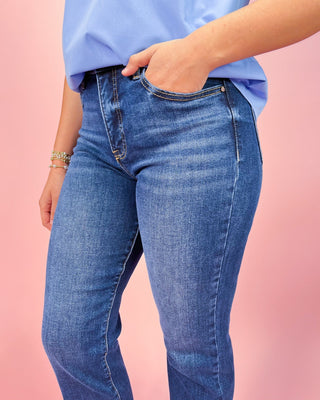 The Eloise TC HR Crop Straight Jeans - All About You Boutique & Gifts