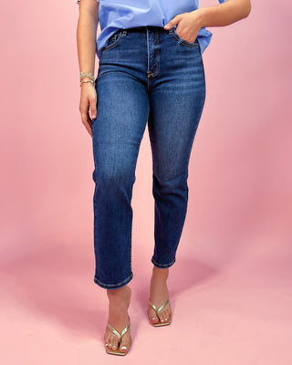 The Eloise TC HR Crop Straight Jeans - All About You Boutique & Gifts