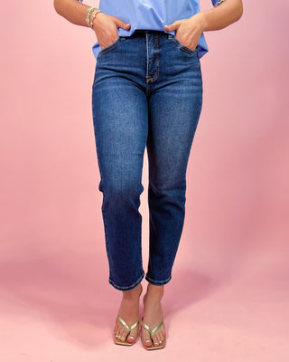 The Eloise TC HR Crop Straight Jeans - All About You Boutique & Gifts