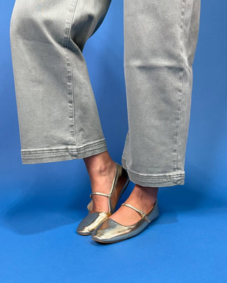 The Evelyn HR Wide Leg Cropped Sage Jean - All About You