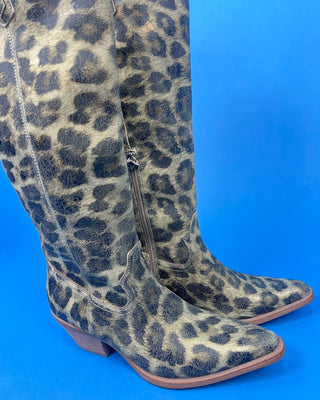 The Evie Leopard Cowgirl Boots - All About You