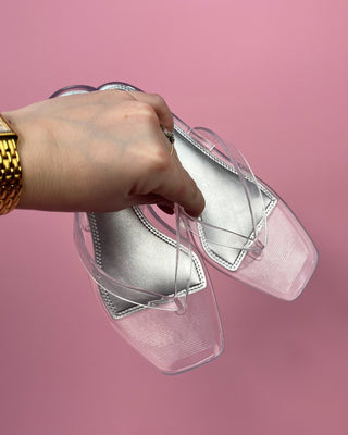 The Gabriella Clear Kitten Heel Sandal - All About You