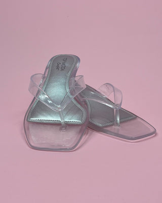 The Gabriella Clear Kitten Heel Sandal - All About You