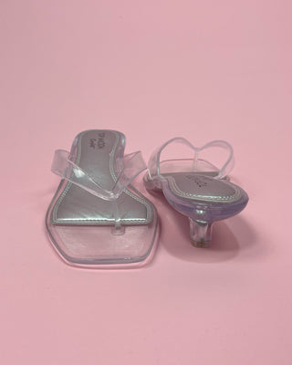 The Gabriella Clear Kitten Heel Sandal - All About You