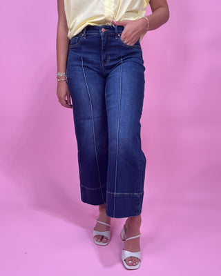 The Genevieve TC MR Crop Pintuck Jeans - All About You Boutique & Gifts