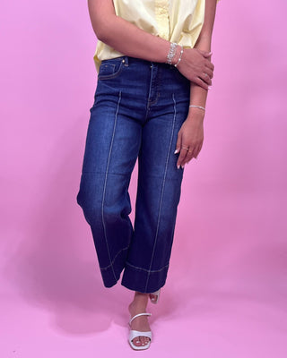The Genevieve TC MR Crop Pintuck Jeans - All About You Boutique & Gifts