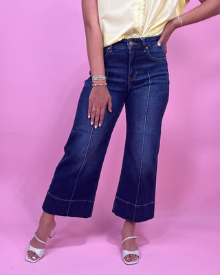 The Genevieve TC MR Crop Pintuck Jeans - All About You Boutique & Gifts