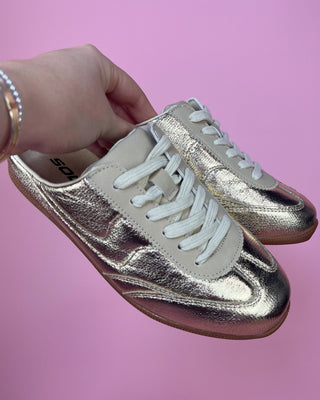 The Giselle Gold Slip On Sneaker - All About You