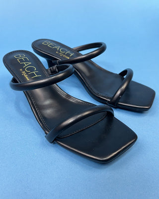 The Kennedy Black Kitten Double Strap Heel - All About You