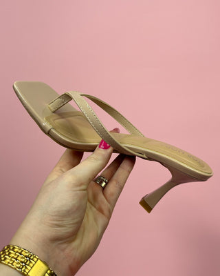 The Kimberly Neutral Square Toe Heel - All About You