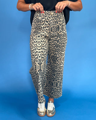 The Leta Leopard HR Straight Leg Pants - All About You