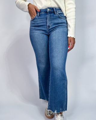The Mandy HR Vintage Crop Flare Jeans - All About You