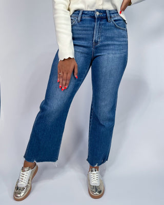 The Mandy HR Vintage Crop Flare Jeans - All About You