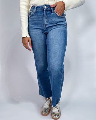 The Mandy HR Vintage Crop Flare Jeans - All About You