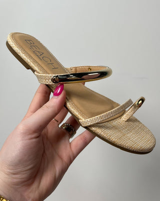 The Morgan Gold Accent Sandal - All About You