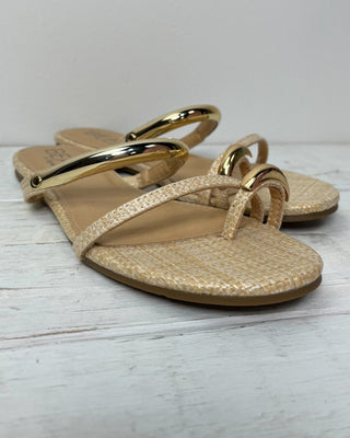 The Morgan Gold Accent Sandal - All About You