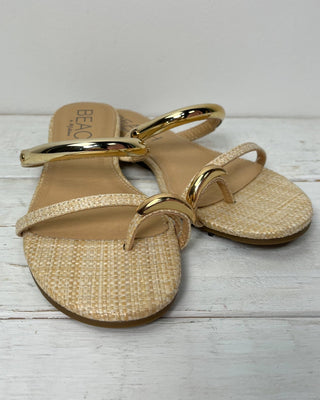 The Morgan Gold Accent Sandal - All About You