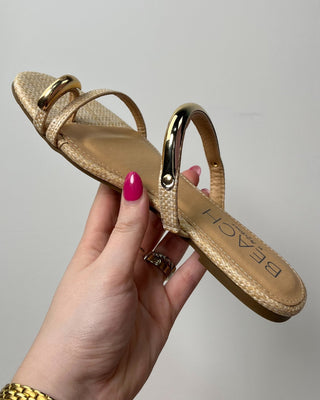 The Morgan Gold Accent Sandal - All About You