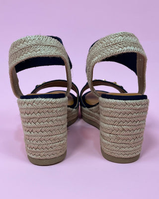 The Natalia Navy Open Toe Wedge - All About You Boutique & Gifts
