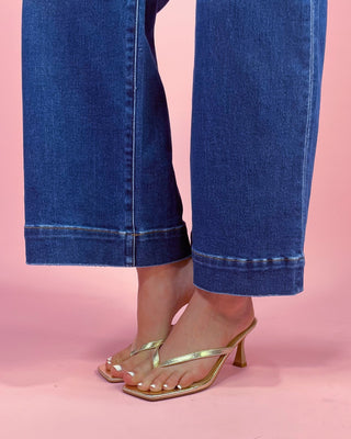 The Ora HR Ankle Wide Leg Front Patch Pocket Denim Jeans - All About You Boutique & Gifts
