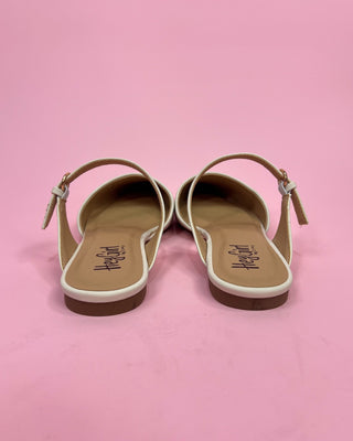 The Penelope White Pointed Toe Mule - All About You