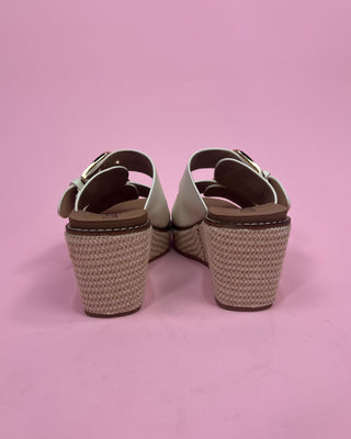 The Regina Ivory Gold Buckle Jute Wedge - All About You