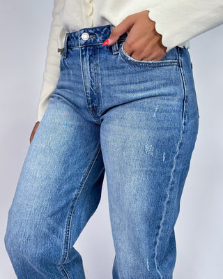 The Sarah HR Barrel Medium Wash Jeans - All About You