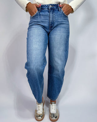 The Sarah HR Barrel Medium Wash Jeans - All About You