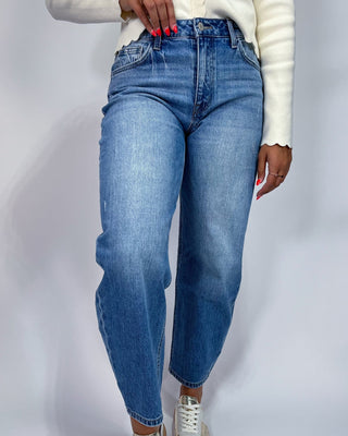 The Sarah HR Barrel Medium Wash Jeans - All About You